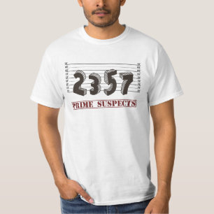 De eerste nummerverdachten t-shirt