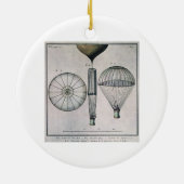 De eerste parachutescent van Andre-Jacques Garne Keramisch Ornament (Achterkant)