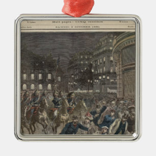 De eerste prestatie van 'Lohengrin' Metalen Ornament