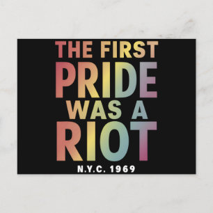 De eerste Pride was een oproer LGBT Gay Ally Rainb Briefkaart