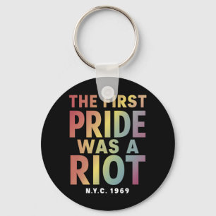 De Eerste Pride Was Een Rel LGBT Gay Bondgenoot Re Sleutelhanger