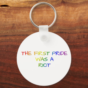 De eerste Pride was een rellen – LGBTQ+-ontwerp Sleutelhanger