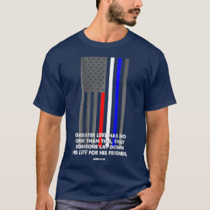De eerste reactiekwaliteit van politie tegen brand t-shirt