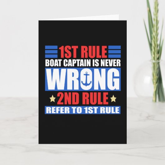 De eerste regel is dat kapitein schip nooit verkee kaart (Voorkant)