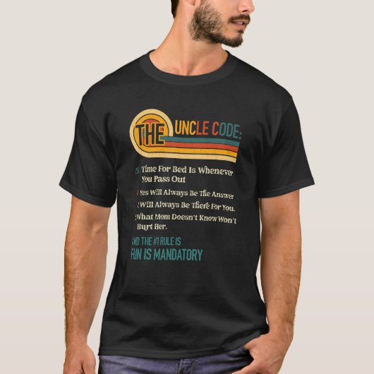 De eerste regel van de oomcode is Fun is verplicht T-shirt (Voorkant)