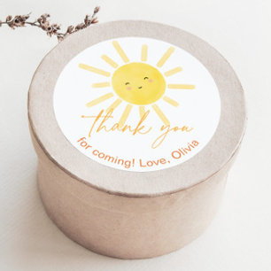 De eerste reis rond de zon bedankt ronde sticker