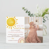 De eerste reis rond de zondag uitnodiging (Staand voorkant)