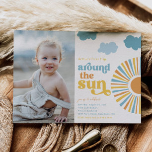 De eerste reis rond de zondag uitnodiging