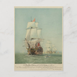 De eerste reis van de overwinning in 1778 briefkaart