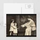 De eerste stappen van de baby  1918 briefkaart (Voorkant / Achterkant)