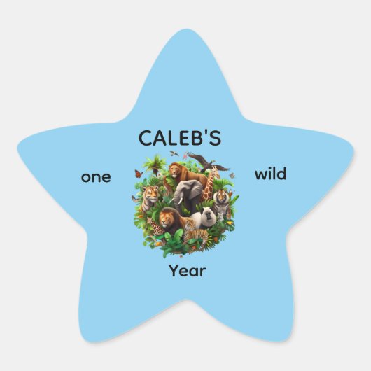 De eerste Sticker van een Wild Year Boy (Voorkant)