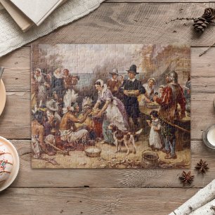 De eerste Thanksgiving 1621   c.1932 Legpuzzel