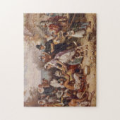 De eerste Thanksgiving 1621 | c.1932 Legpuzzel (Verticaal)