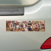 De eerste Thanksgiving Bumpersticker (Op auto)