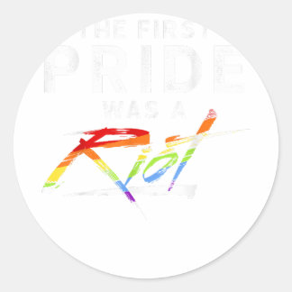 De eerste trots was een oproer, LGBT Ronde Sticker