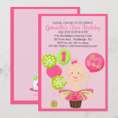 De eerste uitnodiging voor de geboorte van Bright  (Voorkant / Achterkant)