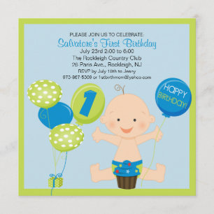 De eerste uitnodiging voor de geboorte van Bright 