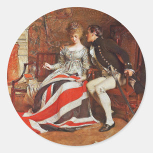 De Eerste Union Jack Ronde Sticker