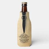 De eerste vader van de wereld  gepersonaliseerd flesjeskoeler (Fles Achterkant)