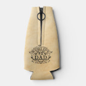 De eerste vader van de wereld  gepersonaliseerd flesjeskoeler (Achterkant)