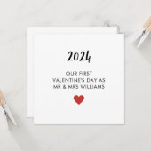 De eerste Valentijnse Kaart was getrouwd als de he (Voorkant / Achterkant in situ)