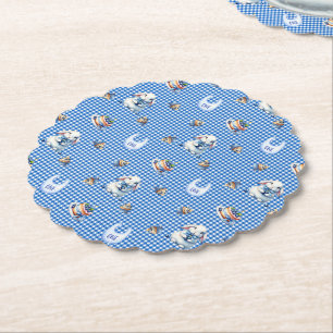 De eerste verjaardag van Blueberry Bunny! Kartonnen Onderzetters