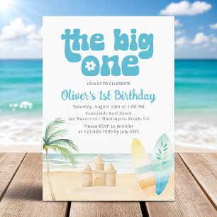 De eerste verjaardag van de Big One Boy Surfboard Kaart