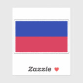 De eerste vlag van Haïti (1804) Sticker (Vel)