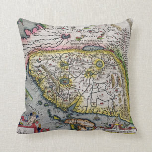 De eerste Westerne Atlas China 1584 Kussen