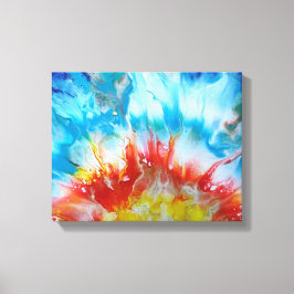 "De eerste zonsondergang" Christelijk Canvas Afdruk