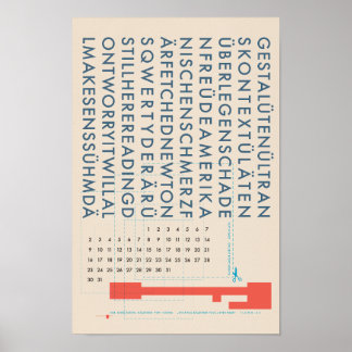 de EEUWIGE KALENDER van FLOMM Poster