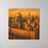 De eeuwige pracht van Jeruzalem Canvas Afdruk (Voorkant)