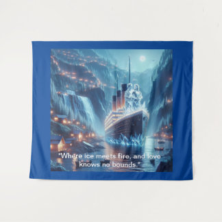 De eeuwige reis van de liefde wandkleed