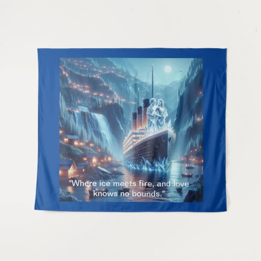 De eeuwige reis van de liefde wandkleed (Voorkant (horizontaal))