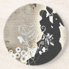 De eeuwigheid van de liefde zandsteen onderzetter