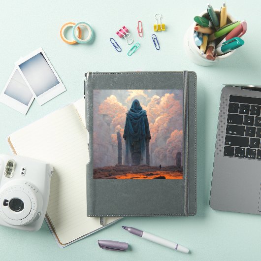 De efficiënte Fantasy Sci-Fi Art Sticker (iPad Cover)