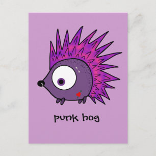de egel punk briefkaart