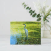 De Egret Briefkaart (Staand voorkant)
