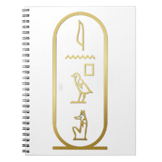 De Egyptische Anubis Cartouche Notitieboek