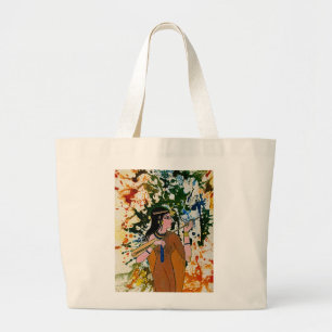 De Egyptische betoger Michael Moffa Grote Tote Bag