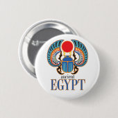 De Egyptische sjaalkever. Ancient Egypte Ronde Button 5,7 Cm (Voorkant /achterkant)