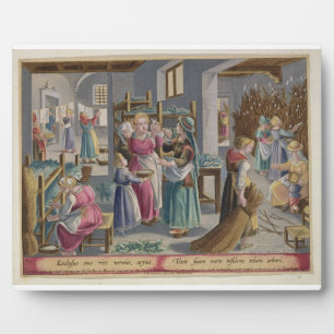 De eieren worden naar behoren in Worms gestrooid,  Fotoplaat