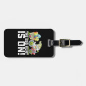 De eierjacht is op Gnome Grappig Pasen Bagagelabel (Voorkant horizontaal)