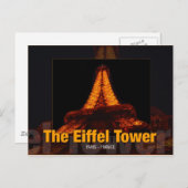 De-Eiffel-toren Briefkaart (Voorkant / Achterkant)