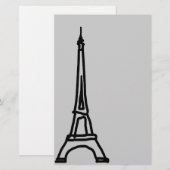 De Eiffeltoren Briefpapier (Voorkant / Achterkant)