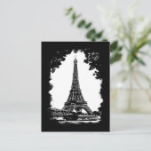 De Eiffeltoren in het briefkaart van Parijs (Staand voorkant)