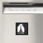 De Eiffeltoren Parijs Illustratie magneet (Insitu (Vaatwasser))