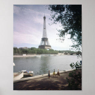 De Eiffeltoren. Parijs, rond 1960. Poster
