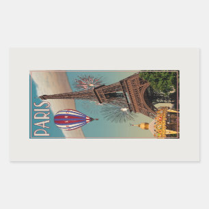 De Eiffeltoren Rechthoekige Sticker