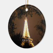 De Eiffeltoren 's nachts Keramisch Ornament (Links)